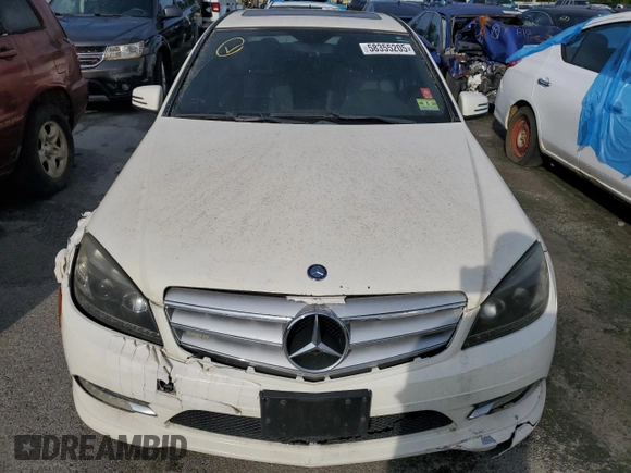 2011 Mercedes-Benz C 300 Sport with VIN WDDGF8BB7BR177501, listed as a Copart auction lot 58355205 with 120,228 mi miles and Clean title. Bid and sale history available at DreamBid. Image 5.