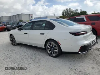 2023 BMW 7 Series 740i with VIN WBA23EH02PCM11374, listed as a Copart auction lot 51749465 with 23,838 mi miles and Non Repairable. Bid and sale history available at DreamBid. Image 2.