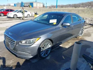 2016 Hyundai Genesis 3.8L with VIN KMHGN4JEXGU118623, listed as a IAAI auction lot 41401807 with 105,060 mi miles. Bid and sale history available at carsss.com. Image 18.
