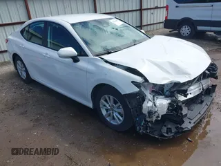 2025 Toyota Camry LE with VIN 4T1DAACK6SU082583, listed as a IAAI auction lot 42233444 with 18,935 mi miles and . Bid and sale history available at DreamBid. Image 1.