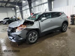 2023 Chevrolet Blazer LT with VIN 3GNKBHR49PS154708, listed as a Copart auction lot 58248345 with 32,220 mi miles and Salvage title. Bid and sale history available at DreamBid. Image 1.