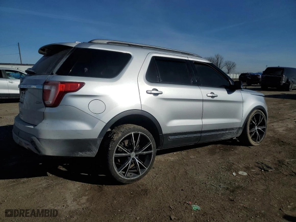 2017 Ford Explorer XLT with VIN 1FM5K8D81HGC44558, listed as a Copart auction lot 42181735 with 107,356 mi miles and Salvage Title. Bid and sale history available at carsss.com. Image 3.