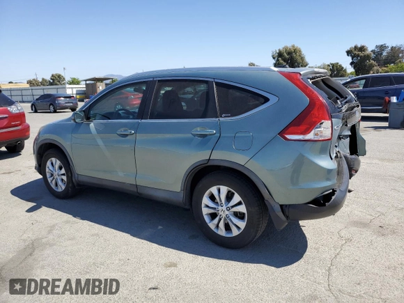 2012 Honda CR-V EX-L with VIN 2HKRM4H79CH632393, listed as a Copart auction lot 57844555 with 219,258 mi miles and Salvage title. Bid and sale history available at DreamBid. Image 2.