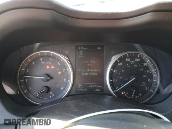 2021 Infiniti Q50 Luxe with VIN JN1EV7BR9MM750400, listed as a Copart auction lot 47427445 with 49,273 mi miles and Salvage Title. Bid and sale history available at carsss.com. Image 9.