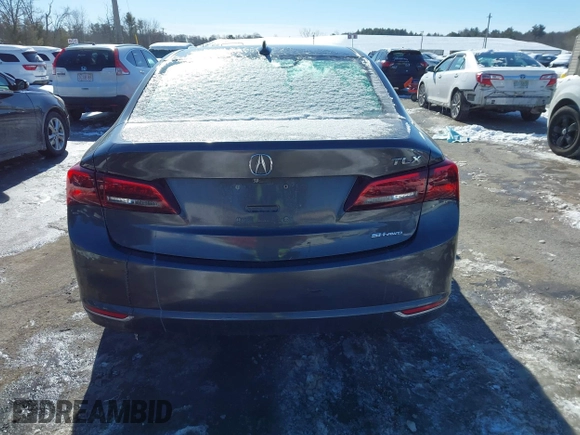 2015 Acura TLX V6 Tech with VIN 19UUB3F55FA000872, listed as a IAAI auction lot 41586406 with 142,067 mi miles. Bid and sale history available at carsss.com. Image 16.