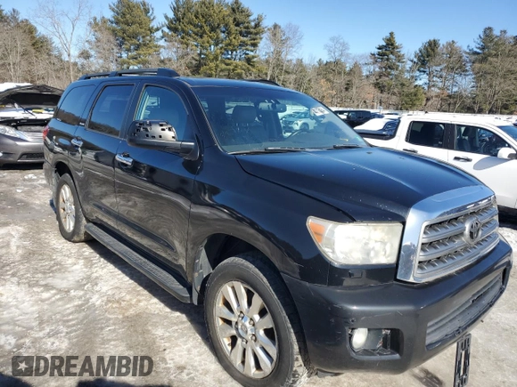 2008 Toyota Sequoia Platinum with VIN 5TDBY67A48S013961, listed as a Copart auction lot 46236575 with 185,568 mi miles and Non Repairable. Bid and sale history available at carsss.com. Image 4.