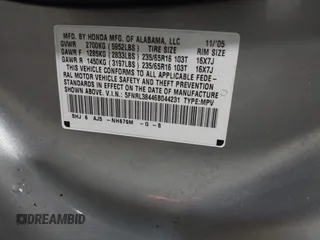 2006 Honda Odyssey EX with VIN 5FNRL38446B044231, listed as a IAAI auction lot 42080586 with 211,908 mi miles. Bid and sale history available at carsss.com. Image 9.