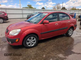 2008 Kia Rio LX with VIN KNADE123986373737, listed as a Copart auction lot 53919515 with 148,743 mi miles and Salvage Title. Bid and sale history available at DreamBid. Image 1.