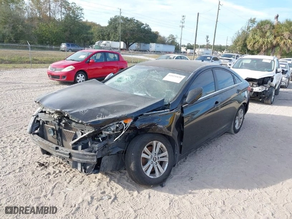 2011 Hyundai Sonata GLS with VIN 5NPEB4ACXBH298675, listed as a IAAI auction lot 41021020 with 160,588 mi miles. Bid and sale history available at carsss.com. Image 2.