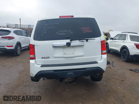 2012 Honda Pilot EX-L with VIN 5FNYF3H51CB012098, listed as a IAAI auction lot 41521214 with 157,701 mi miles. Bid and sale history available at carsss.com. Image 17.
