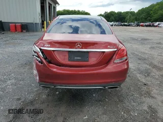 2017 Mercedes-Benz C 300 with VIN 55SWF4KB3HU217567, listed as a Copart auction lot 61574015 with 97,664 mi miles and Salvage title. Bid and sale history available at DreamBid. Image 6.