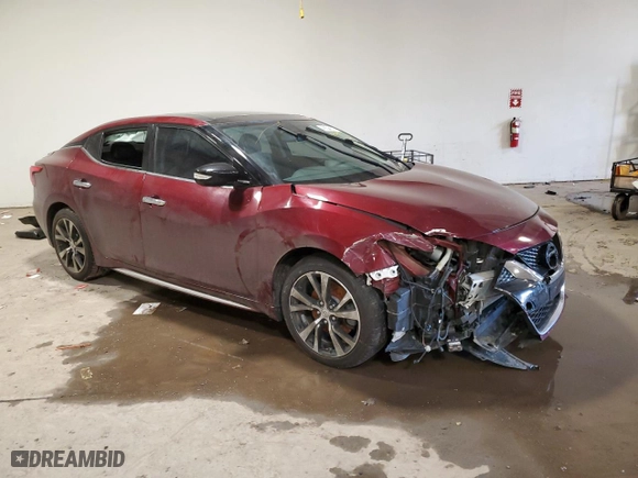 2018 Nissan Maxima SL with VIN 1N4AA6AP2JC405590, listed as a Copart auction lot 45521975 with 54,000 mi miles and Salvage Title. Bid and sale history available at carsss.com. Image 4.