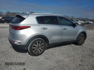 2018 Kia Sportage EX with VIN KNDPN3AC5J7413292, listed as a Copart auction lot 46639295 with 74,261 mi miles and Salvage Title. Bid and sale history available at DreamBid. Image 3.