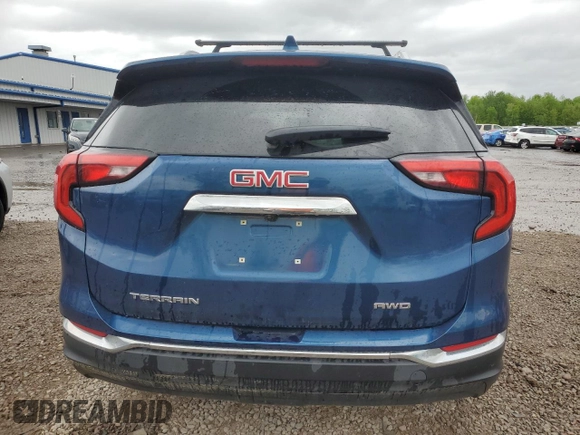 2020 GMC Terrain SLT with VIN 3GKALVEV6LL218078, listed as a Copart auction lot 57956465 with 61,398 mi miles and Salvage title. Bid and sale history available at DreamBid. Image 6.