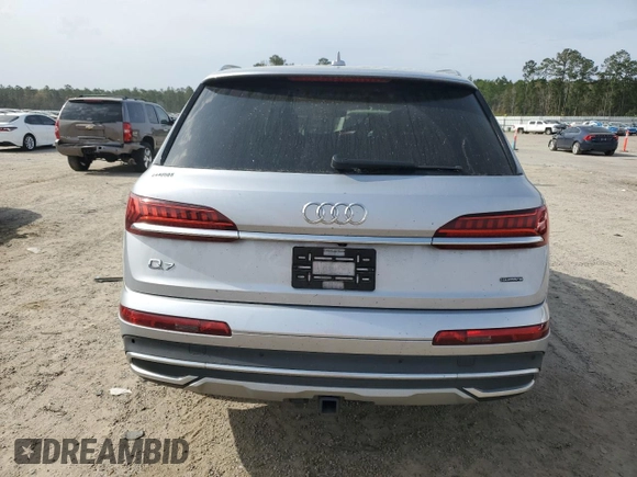 2021 Audi Q7 Premium Plus with VIN WA1LXAF7XMD041229, listed as a Copart auction lot 49899975 with 73,560 mi miles and Clean title. Bid and sale history available at DreamBid. Image 6.