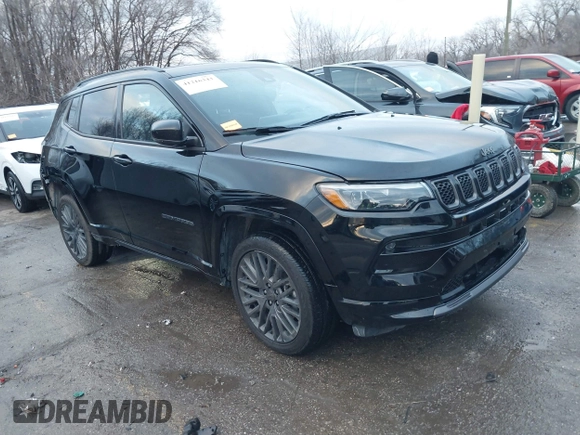 2023 Jeep Compass (RED) Edition with VIN 3C4NJDCN7PT510330, listed as a IAAI auction lot 41216343 with 19,760 mi miles and . Bid and sale history available at carsss.com. Image 1.