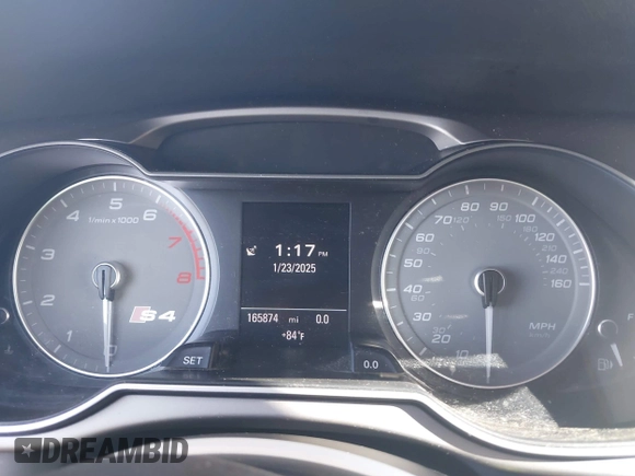 2013 Audi S4 Premium Plus with VIN WAUBGAFL5DA228066, listed as a IAAI auction lot 41421409 with 165,874 mi miles. Bid and sale history available at carsss.com. Image 7.