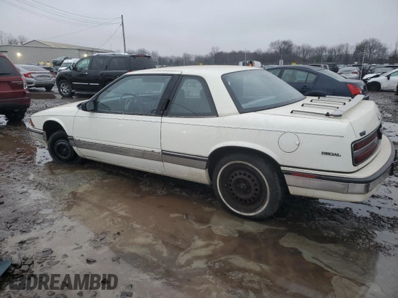 1990 Buick Regal with VIN 2G4WD14T3L1423376, listed as a Copart auction lot 43848175 with 51,407 mi miles and Clean Title. Bid and sale history available at DreamBid. Image 2.
