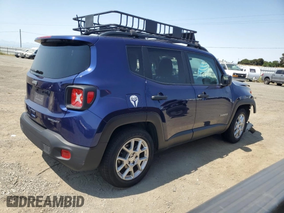 2019 Jeep Renegade Sport with VIN ZACNJAAB5KPK49980, listed as a Copart auction lot 60098805 with Not provided miles and Salvage title. Bid and sale history available at DreamBid. Image 3.