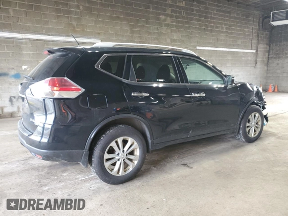 2015 Nissan Rogue SL with VIN 5N1AT2MV0FC818599, listed as a Copart auction lot 54659605 with 143,877 mi miles and Salvage Title. Bid and sale history available at carsss.com. Image 3.