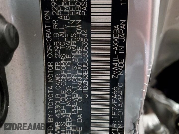 2012 Toyota Prius Two with VIN JTDZN3EU5C3053544, listed as a Copart auction lot 52023135 with 104,386 mi miles and Salvage Title. Bid and sale history available at DreamBid. Image 12.