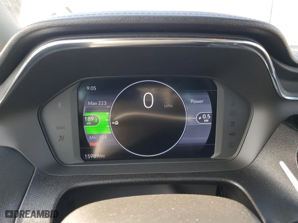 2023 Chevrolet Bolt EV 2LT with VIN 1G1FX6S0XP4203186, listed as a Copart auction lot 53692645 with 15,989 mi miles and Salvage Title. Bid and sale history available at carsss.com. Image 9.