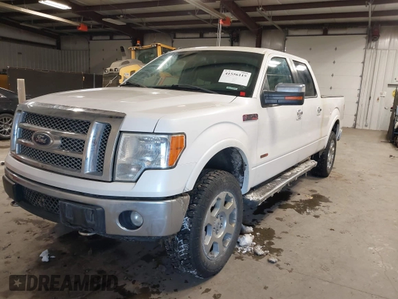 2011 Ford F-150 XLT with VIN 1FTFW1ET9BFC20464, listed as a IAAI auction lot 41556115 with 1 mi miles. Bid and sale history available at carsss.com. Image 2.