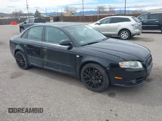 2007 Audi A4 with VIN WAUEH78E47A045743, listed as a IAAI auction lot 41852675 with 118,635 mi miles and . Bid and sale history available at DreamBid. Image 1.
