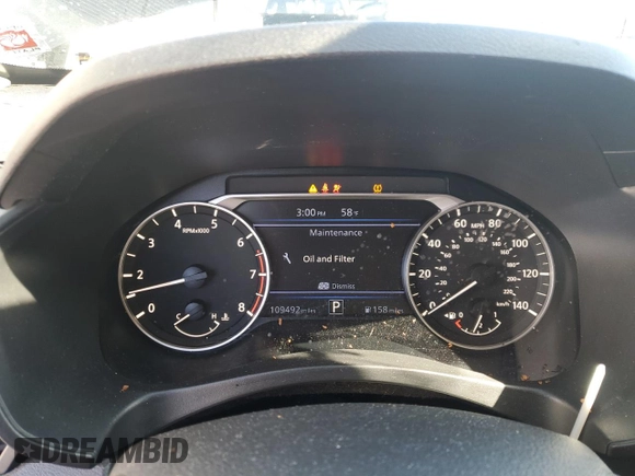 2019 Nissan Altima 2.5 SV with VIN 1N4BL4DV0KC138562, listed as a Copart auction lot 48052715 with 109,492 mi miles and Salvage Title. Bid and sale history available at carsss.com. Image 9.