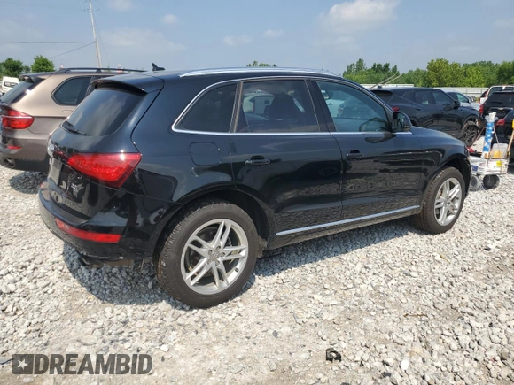 2014 Audi Q5 Premium Plus with VIN WA1LFAFP3EA092593, listed as a Copart auction lot 61636415 with 105,761 mi miles and Clean title. Bid and sale history available at DreamBid. Image 3.