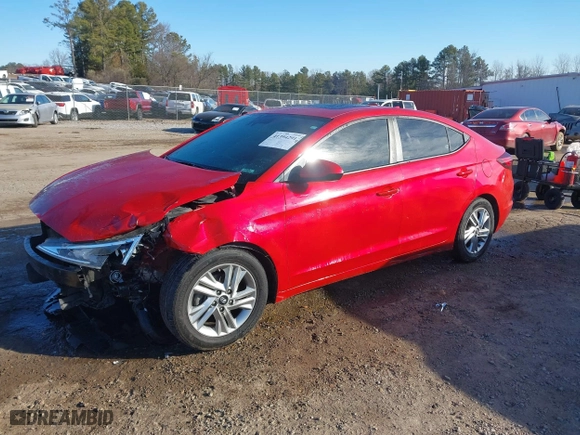 2020 Hyundai Elantra SEL with VIN 5NPD84LF5LH607035, listed as a IAAI auction lot 41394291 with 160,614 mi miles. Bid and sale history available at carsss.com. Image 18.