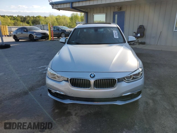 2016 BMW 3 Series 328i with VIN WBA8E9G58GNT47368, listed as a Copart auction lot 52443285 with 46,283 mi miles and Salvage Title. Bid and sale history available at carsss.com. Image 5.