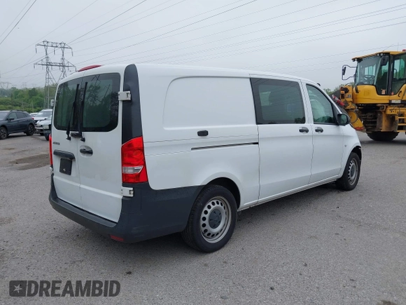 2019 Mercedes-Benz Metris Cargo with VIN WD3PG3EA9K3592801, listed as a IAAI auction lot 42048501 with 75,702 mi miles. Bid and sale history available at carsss.com. Image 4.