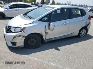 2015 Honda Fit LX with VIN 3HGGK5H55FM748370, listed as a Copart auction lot 61524455 with 87,235 mi miles and Salvage title. Bid and sale history available at DreamBid. Image 1.