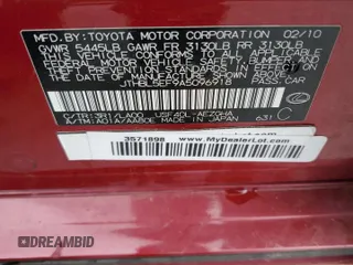 2010 Lexus LS 460 with VIN JTHBL5EF9A5096918, listed as a Copart auction lot 52979705 with 111,693 mi miles and Salvage title. Bid and sale history available at DreamBid. Image 14.
