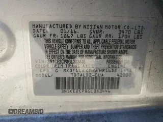 2016 Nissan Note S with VIN 3N1CE2CP8GL383446, listed as a Copart auction lot 56394545 with 137,055 mi miles and Salvage title. Bid and sale history available at DreamBid. Image 12.