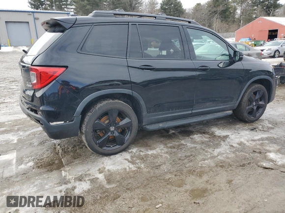 2019 Honda Passport Elite z VIN 5FNYF8H06KB003123, wystawiony jako Copart lot #46466975 z przebiegiem 77 563 mil mil oraz Szkody całkowita. Historia ofert i sprzedaży dostępna na DreamBid. Obrazek 3.