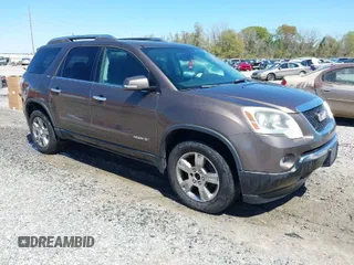 2008 GMC Acadia SLT2 with VIN 1GKEV33738J124551, listed as a IAAI auction lot 41854424 with 198,182 mi miles and . Bid and sale history available at DreamBid. Image 1.