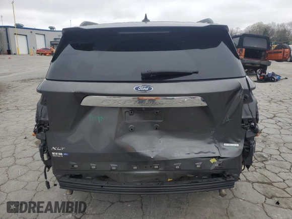 2020 Ford Explorer XLT with VIN 1FMSK7DH4LGC41840, listed as a Copart auction lot 50782385 with 77,353 mi miles and Salvage Title. Bid and sale history available at carsss.com. Image 6.