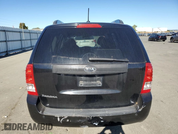 2012 Kia Sedona LX with VIN KNDMG4C79C6476519, listed as a Copart auction lot 67758564 with 173,308 mi miles and Salvage Title. Bid and sale history available at carsss.com. Image 6.