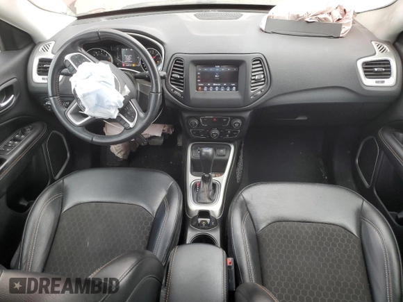2021 Jeep Compass Latitude with VIN 3C4NJCBB0MT502048, listed as a Copart auction lot 50413735 with 30,251 mi miles and Salvage title. Bid and sale history available at DreamBid. Image 8.