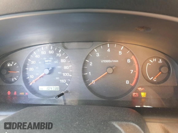 2001 Nissan Xterra XE with VIN 5N1ED28T91C541628, listed as a Copart auction lot 57712125 with 104,738 mi miles and Salvage title. Bid and sale history available at DreamBid. Image 9.