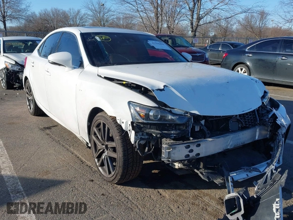 2020 Lexus IS with VIN JTHGA1D26L5108075, listed as a IAAI auction lot 41596808 with 27,054 mi miles. Bid and sale history available at carsss.com. Image 6.