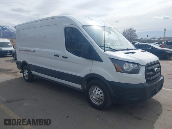 2020 Ford Transit Cargo with VIN 1FTBR2CG1LKB43034, listed as a IAAI auction lot 41668193 with 56,827 mi miles and . Bid and sale history available at DreamBid. Image 1.