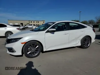2020 Honda Civic EX-L z VIN 19XFC1F76LE207919, wystawiony jako Copart lot #53449445 z przebiegiem 13 739 mil mil oraz Szkoda całkowita • Salvage title. Historia ofert i sprzedaży dostępna na DreamBid. Obrazek 1.