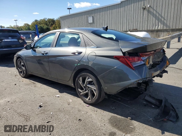2024 Hyundai Elantra SEL with VIN KMHLS4DG4RU711952, listed as a Copart auction lot 75515304 with 7,411 mi miles and Salvage Title. Bid and sale history available at carsss.com. Image 2.