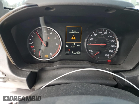 2022 Subaru WRX z VIN JF1VBAA63N9027923, wystawiony jako Copart lot #54245105 z przebiegiem 45 631 mil mil oraz Czysty tytuł • Clean title. Historia ofert i sprzedaży dostępna na DreamBid. Obrazek 9.