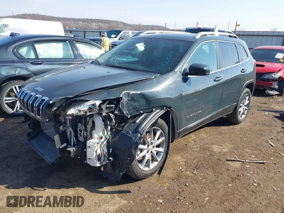 2018 Jeep Cherokee Limited with VIN 1C4PJMDB0JD569732, listed as a IAAI auction lot 41665127 with 55,412 mi miles. Bid and sale history available at carsss.com. Image 18.