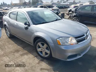 2013 Dodge Avenger SE with VIN 1C3CDZABXDN645208, listed as a IAAI auction lot 41187722 with 81,508 mi miles and . Bid and sale history available at carsss.com. Image 1.