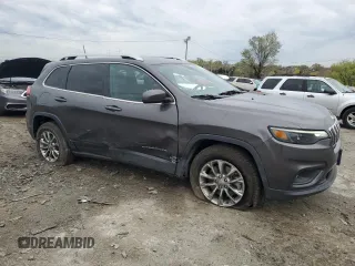 2020 Jeep Cherokee Latitude Plus with VIN 1C4PJMLB2LD594023, listed as a Copart auction lot 52951605 with 61,555 mi miles and Salvage Title. Bid and sale history available at DreamBid. Image 4.
